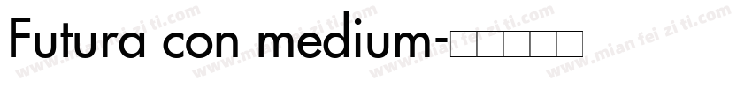 Futura con medium字体转换